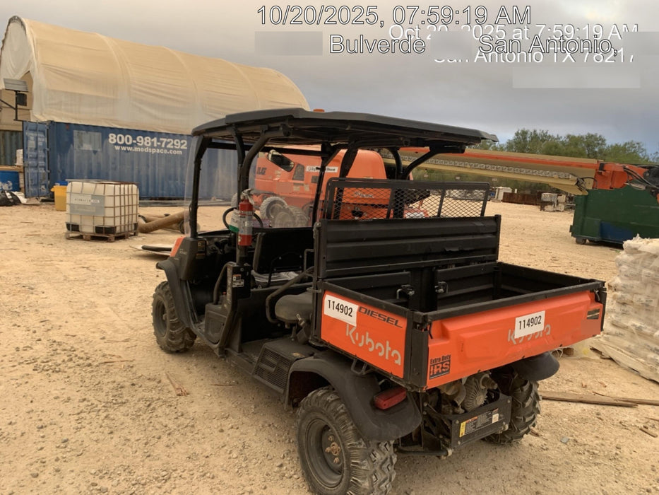 2020 Kubota RTV-X1140 CANOPY,STROBE,BACK UP ALARM,WINDSHIELD, FIRE EXT