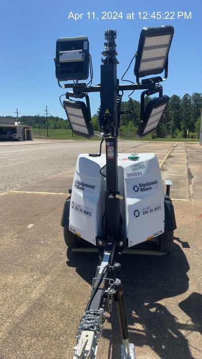 2024 Generac MLT2 Diesel, Flex Switch 120V Input, Powerzone Controller, 
(4) 320W LED Lights, 4kW Generator, 39.9 Gal Fuel Tank, 2" Ball, T3