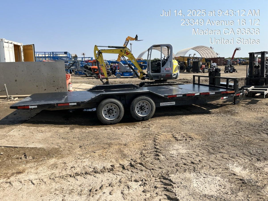 2024 TEXAS PRIDE TRAILERS 21' Lowboy Gravity Tilt Bed 14K Bumper Pull Trailer