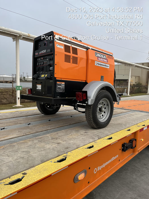 2022 Lincoln Electric LE400 Kubota V1505, Trlr, Cable Rack, Light Kit, ES Decals, T3