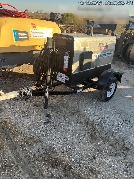 2019 Lincoln Electric Vantage 322 Welder Ready-Pak 3, Two wheel trailer, Fender and Light kit, Cable Rack