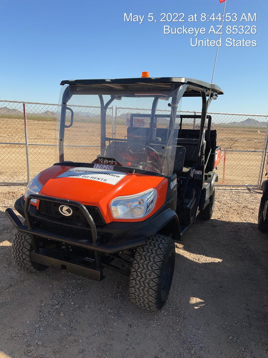 2021 Kubota RTV-X1140W-H Plastic Canopy, Windshield Acrylic Clear, LED Strobe Light, Wire Harness Kit, Back up Alarm