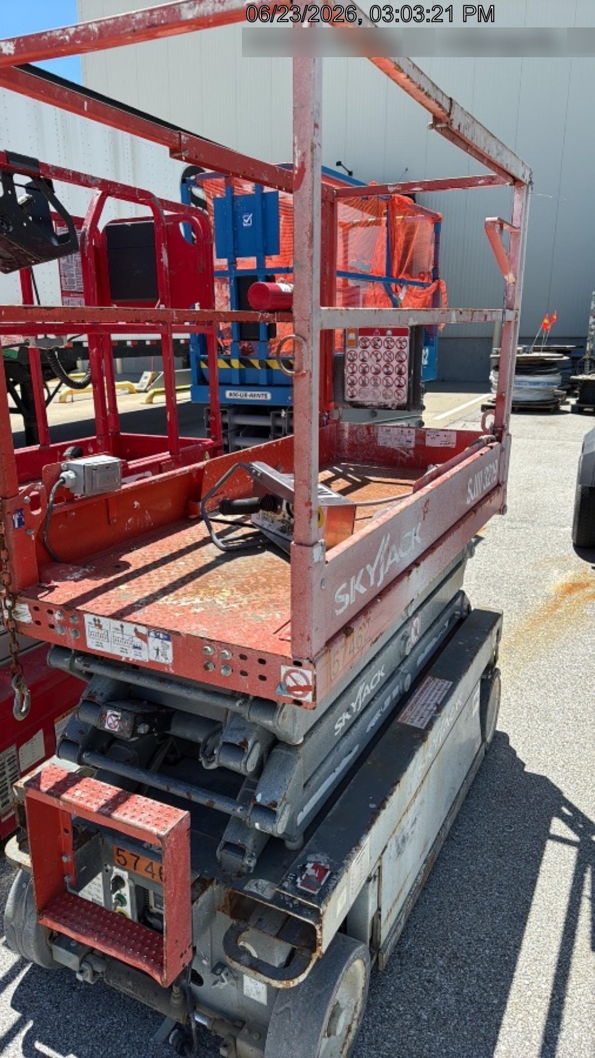 2018 Skyjack SJIII-3219 Standard Rental Specs