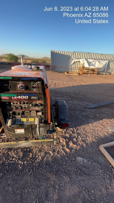 2023 Lincoln Electric LE400 Kubota V1505, Trlr, Cable Rack, Light Kit, ES Decals, T3