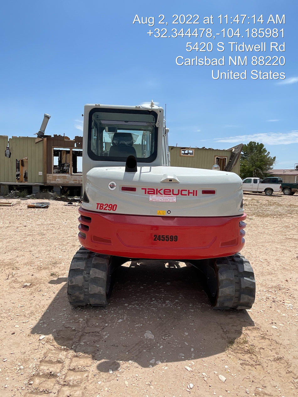 2022 TAKEUCHI TB290-CR