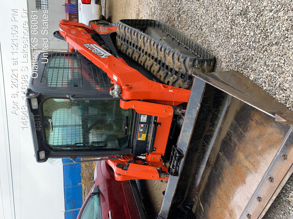 2019 Kubota SVL95-2S Cab/Heat/Air, Standard Tracks, Standard Flow w/Manual QC, 80" HD Bucket w/ Smooth Cutting Edge