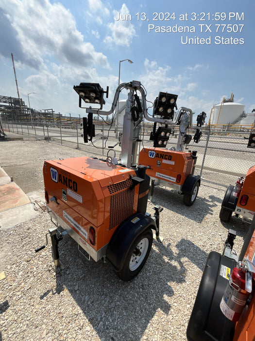 2024 Wanco WLTT-4MM4K Diesel, Deep Sea Controller, Shore Power Plug, Auto Start, (4) 350W LED Floodlights, 4kW Generator, 60 Gal Fuel Tank, 2" Ball, T3