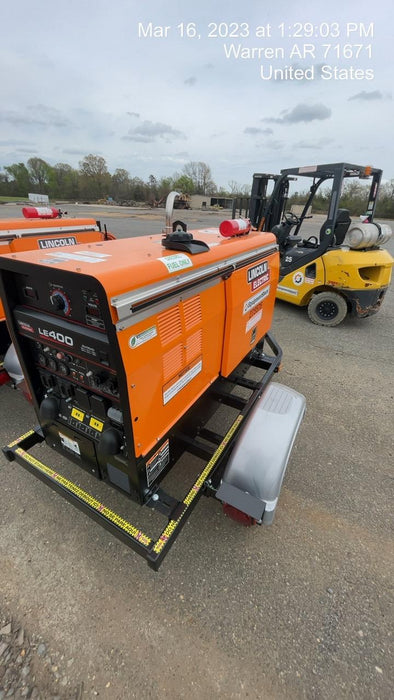 2022 Lincoln Electric LE400 Kubota V1505, Trlr, Cable Rack, Light Kit, ES Decals, T3