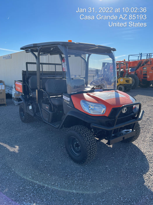2022 Kubota RTV-X1140W-H Plastic Canopy, Windshield Acrylic Clear, LED Strobe Light, Wire Harness Kit, Back up Alarm