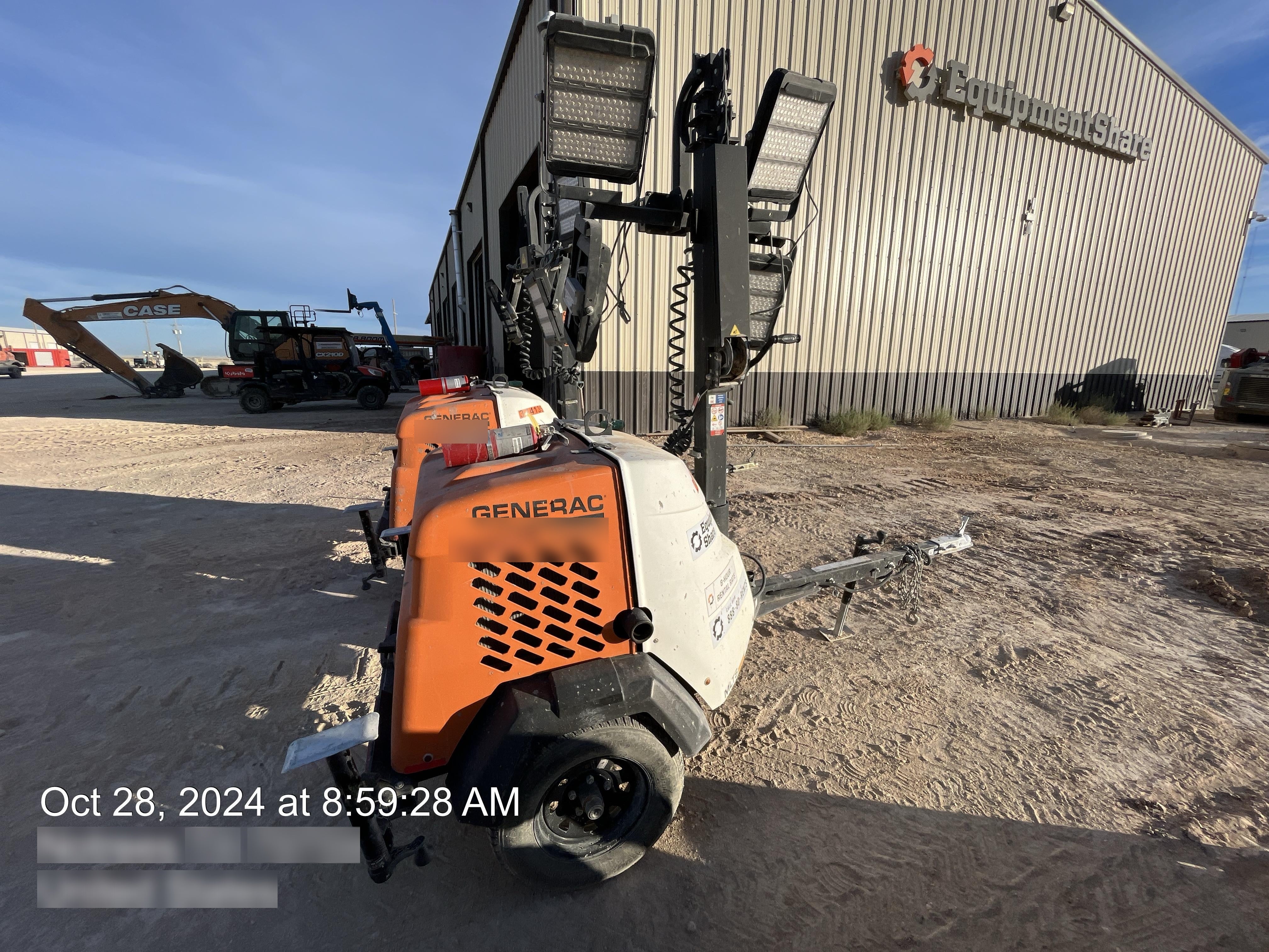 2023 Generac MLT2 Diesel, Flex Switch 120V Input, Powerzone Controller, (4) 320W LED Lights, 4kW Generator, 39.9 Gal Fuel Tank, 2" Ball, T3