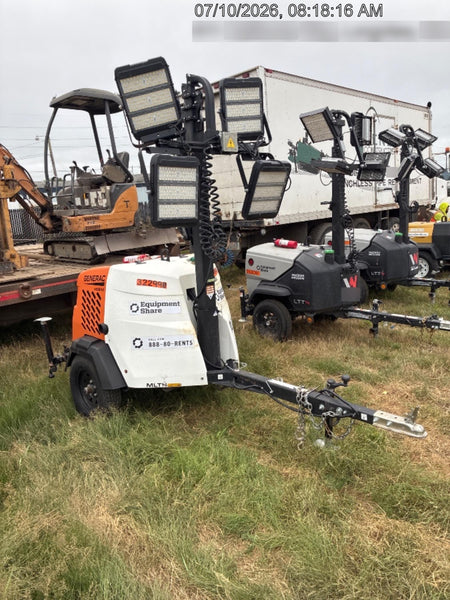 2023 Generac MLT2 Diesel, Flex Switch 120V Input, Powerzone Controller, (4) 320W LED Lights, 4kW Generator, 39.9 Gal Fuel Tank, 2" Ball, T3