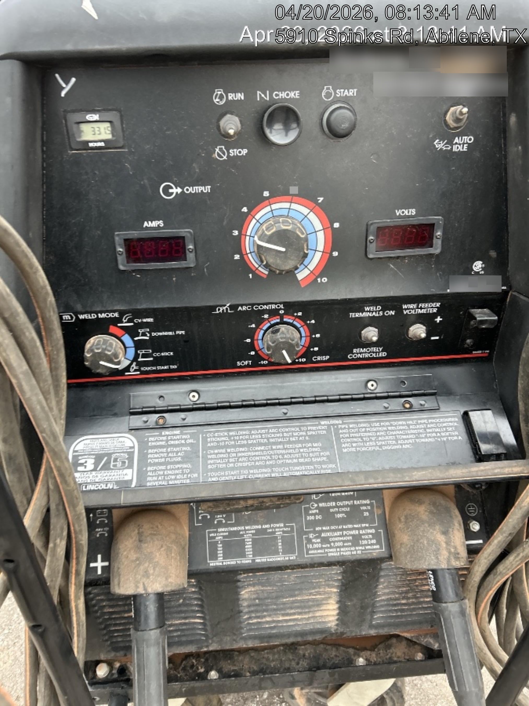 2025 LINCOLN ELECTRIC Ranger 305 LPG