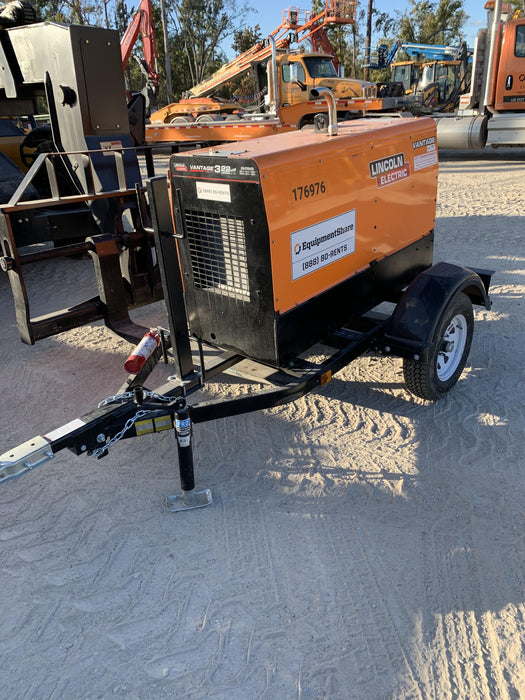 2021 Lincoln Electric Vantage 322 Vantage 322 Ready Pak 3 w/ Decals, ORANGE (includes trailer, cable rack, fender light kit) NO Telematics