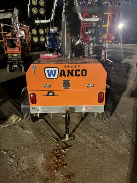 2025 Wanco WLTT-4MM4K Diesel, Mitsubishi L2E, 9.0HP @1800 rpm, Deep Sea Controller, Shore Power Plug, Auto Start, (4) 350W LED Floodlights, 4kW Generator, 60 Gal Fuel Tank, 2" Ball, T3