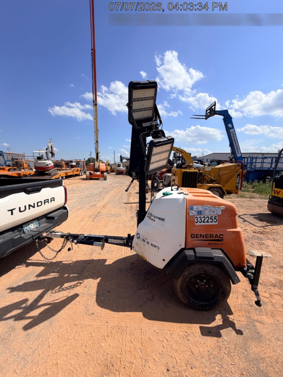 2023 Generac MLT2 Diesel, Flex Switch 120V Input, Powerzone Controller, (4) 320W LED Lights, 4kW Generator, 39.9 Gal Fuel Tank, 2" Ball, T3