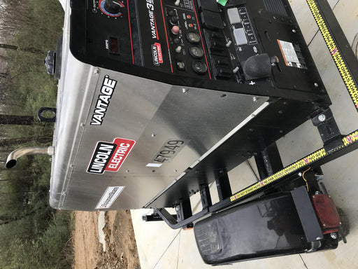 2019 Lincoln Electric Vantage 322 Ready-Pak 3, Two Wheel Trailer, Fender and Light Kit, Cable Rack