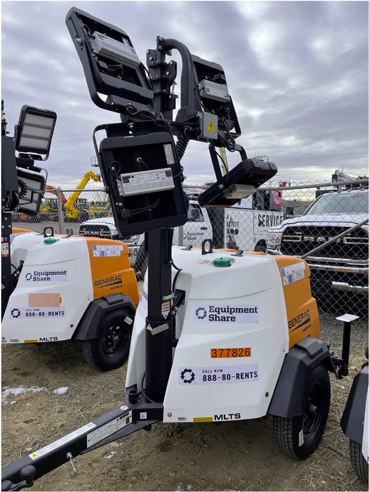 2023 Generac MLT2 Diesel, Flex Switch 120V Input, Powerzone Controller, 
(4) 320W LED Lights, 4kW Generator, 39.9 Gal Fuel Tank, 2" Ball, T3