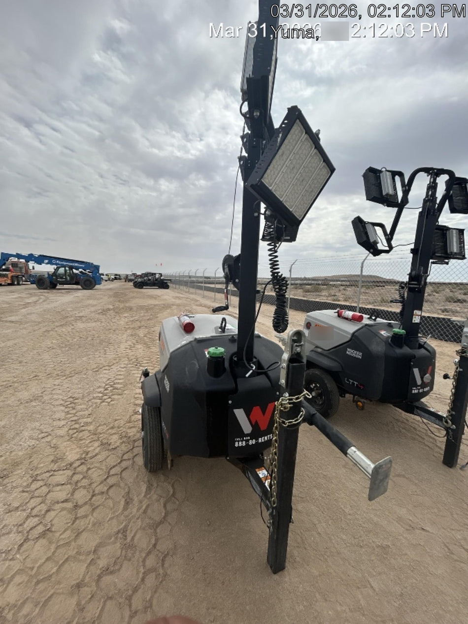 2024 Wacker Neuson LTT4 Diesel, Kohler KDW702, Deep Sea Controller, Auto Start, LED 320W, Bypass Outlet, T3