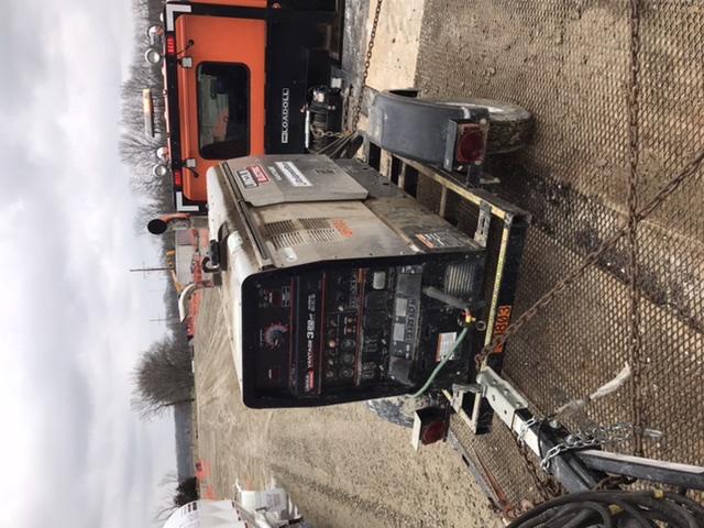 2019 Lincoln Electric Vantage 322 Welder Ready-Pak 3, Two wheel trailer, Fender and Light kit, Cable Rack