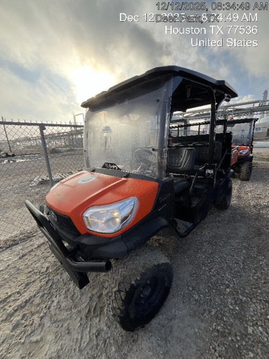 2022 Kubota RTV-X1140W-H Plastic Canopy, Windshield Acrylic Clear, LED Strobe Light, Wire Harness Kit, Back up Alarm