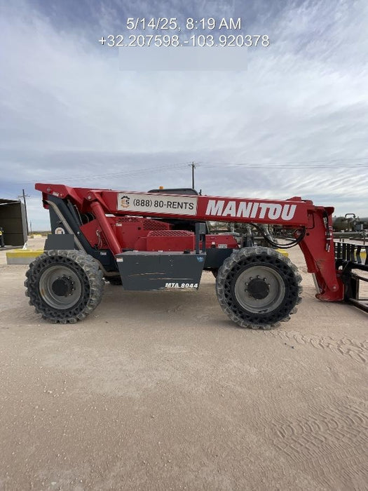 2018 Manitou MTA8044 MTA 8044 - 74 HP T4, Canopy, Worklights/Strobe, Beacon, 66" Carriage, 48" Forks, Solid Tires, Lift Hook, Aux Hydraulics