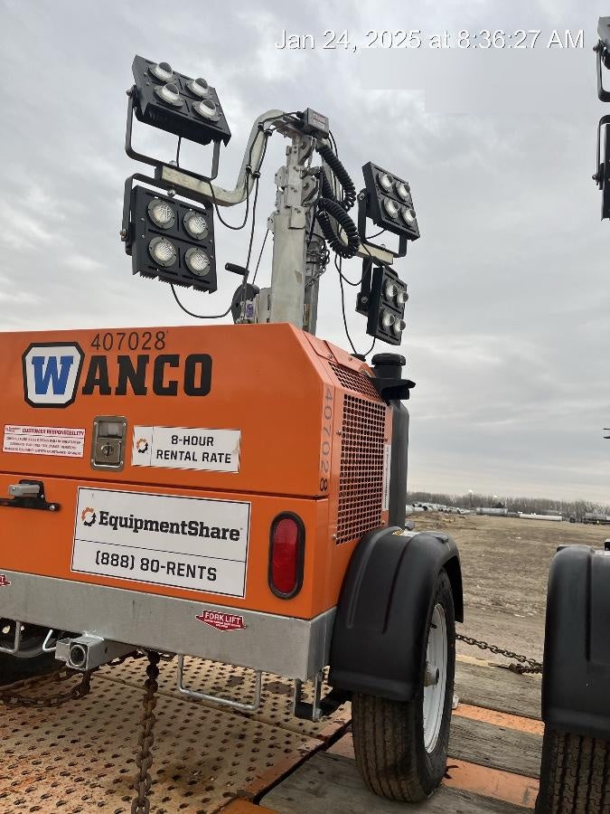 2024 Wanco WLTT-4MM4K Diesel, Deep Sea Controller, Shore Power Plug, Auto Start, (4) 350W LED Floodlights, 4kW Generator, 60 Gal Fuel Tank, 2" Ball, T3
