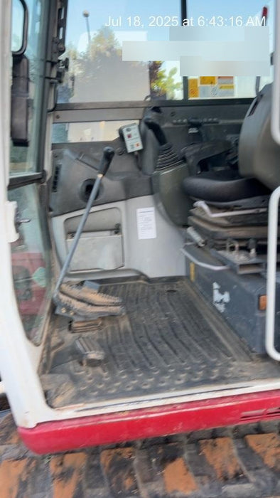 2019 Takeuchi TB290 Cab/Heat/AC Rubber tracks, Dozer blade, Travel alarm, Auxiliary hydraulics Manual QC, Hydraulic thumb, 18", 24", and 36" Buckets