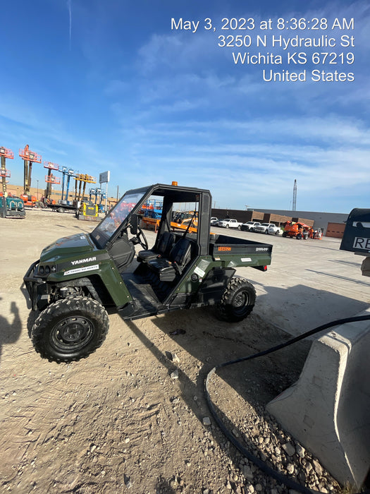 2021 Yanmar YU1000 Canopy, Steel Wheel, Poly WindShield, Beacon, Backup Alarm