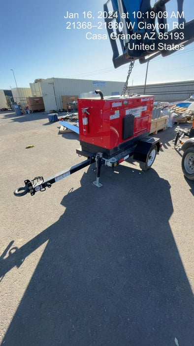 2022 Shindaiwa DGW400MDL Kubota D902 Engine, 23 HP, Dual Op Welder, Wire, Arc, Droop Stick, Tig, and CC Stick Functionality, Simulphase, 3 Phase and 1 Phase Gen Output, Single Axle NB Trlr, Slr Trckl Chrg 12V 12W, Fire Ext