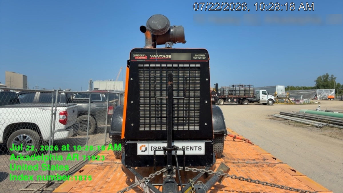2021 Lincoln Electric Vantage 549X Ready Pak 3, ORANGE (includes trailer, cable rack, fender light kit)