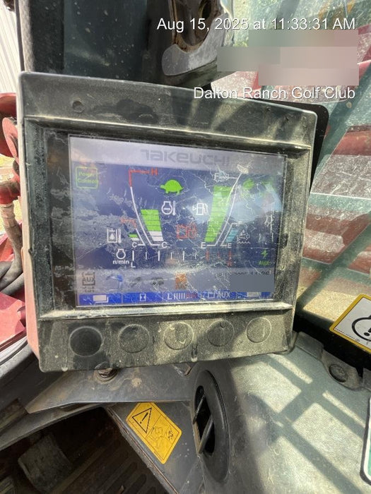 2019 Takeuchi TL12V2C ROPS/FOPS Cab, Heat/AC, Defroster, Rubber Tracks, Back-up Alarm, Front & Rear Working Lights, Auxiliary Hydraulics, Two-Speed Travel, Electronic Monitoring System, Hydraulic Universal Quick Hitch w/80" HD Dirt Bucket with 9 Teeth 24.0 cu.ft. Capacity