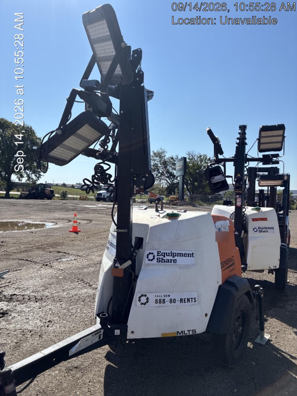 2023 Generac MLT2 Diesel, Flex Switch 120V Input, Powerzone Controller, (4) 320W LED Lights, 4kW Generator, 39.9 Gal Fuel Tank, 2" Ball, T3