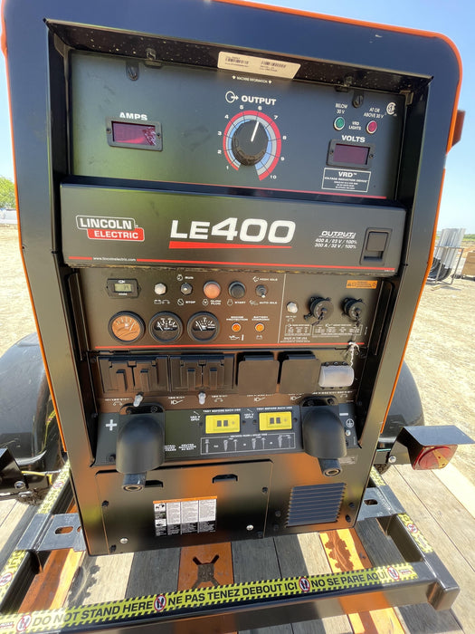 2022 Lincoln Electric LE400 Kubota V1505, Trlr, Cable Rack, Light Kit, ES Decals, T3