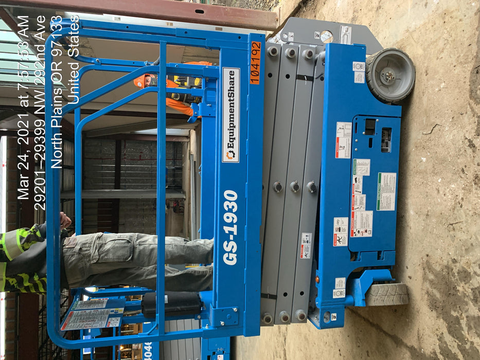 2020 Genie GS-1930 Standard Machine, 800W Inverter