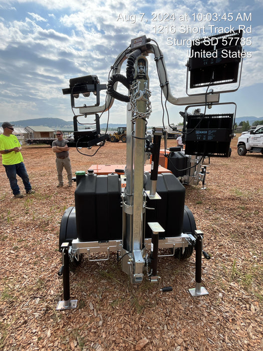 2024 Wanco WLTT-4MM4K Diesel, Deep Sea Controller, Shore Power Plug, Auto Start, (4) 350W LED Floodlights, 4kW Generator, 60 Gal Fuel Tank, 2" Ball, T3