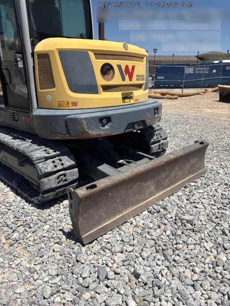Wacker Neuson ET90 Enclosed Cab, Hybrid Tracks, Long Dipperstick, Bucket
