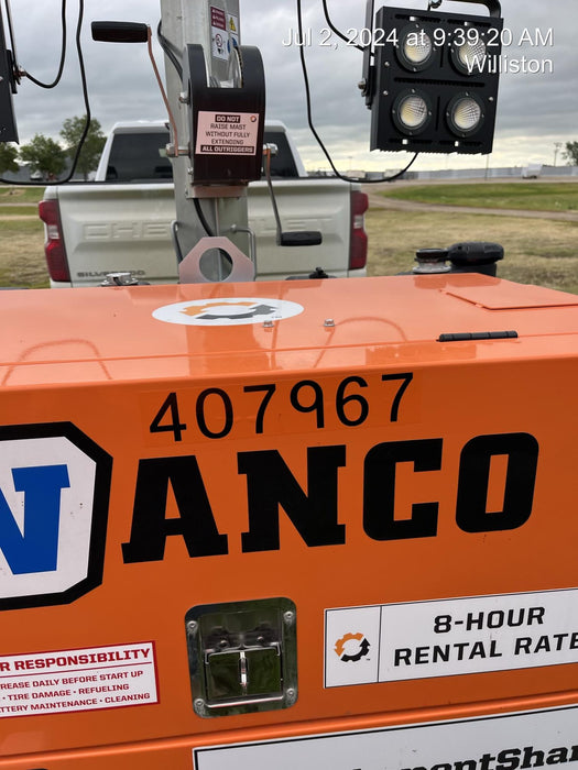 2024 Wanco WLTT-4MM4K Diesel, Deep Sea Controller, Shore Power Plug, Auto Start, (4) 350W LED Floodlights, 4kW Generator, 60 Gal Fuel Tank, 2" Ball, T3