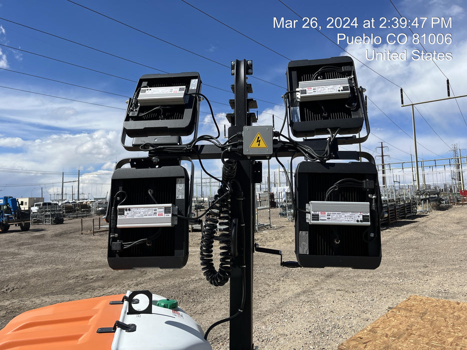 2023 Generac MLT2 Diesel, Flex Switch 120V Input, Powerzone Controller, 
(4) 320W LED Lights, 4kW Generator, 39.9 Gal Fuel Tank, 2" Ball, T3