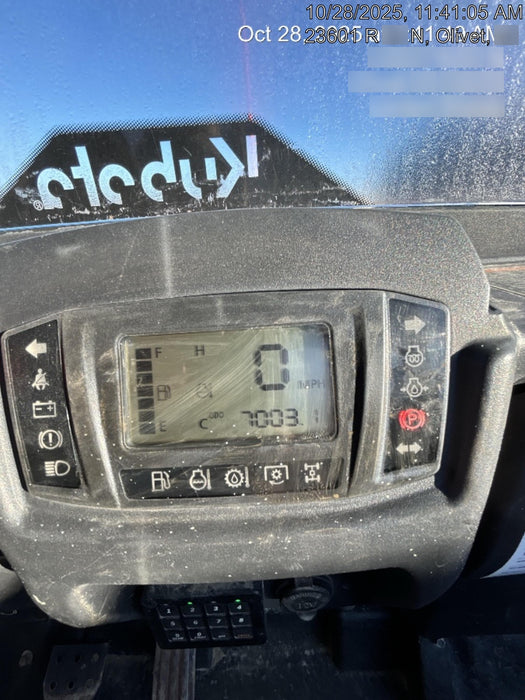 2020 Kubota RTV-X1140W-H 4WD, LED Strobe, Windshield Acrylic Clear, Plastic Canopy, Wire Harness Kit, Backup Alarm