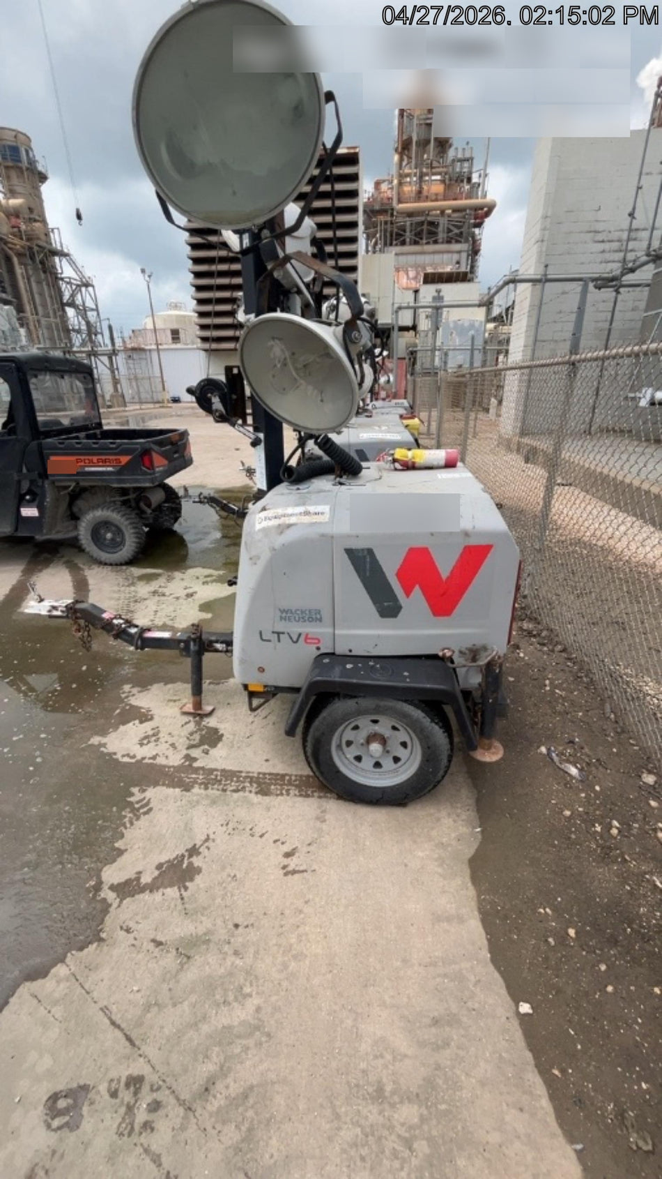 Wacker Neuson LTV6K-MH Wacker Neuson LTV6K Towable Light Tower