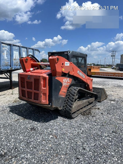 2019 Kubota SVL95-2S Cab/Heat/Air, Standard Tracks, Standard Flow, Hydraulic QC 80" HD Tooth Bucket