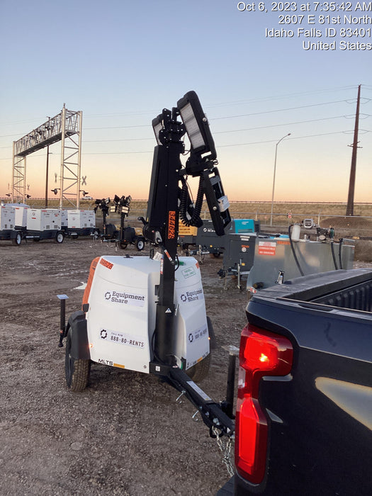 2023 Generac MLT2 Diesel, Flex Switch 120V Input, Powerzone Controller, (4) 320W LED Lights, 4kW Generator, 39.9 Gal Fuel Tank, 2" Ball, T3