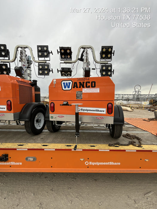 2024 Wanco WLTT-4MM4K Diesel, Deep Sea Controller, Shore Power Plug, Auto Start, (4) 350W LED Floodlights, 4kW Generator, 60 Gal Fuel Tank, 2" Ball, T3