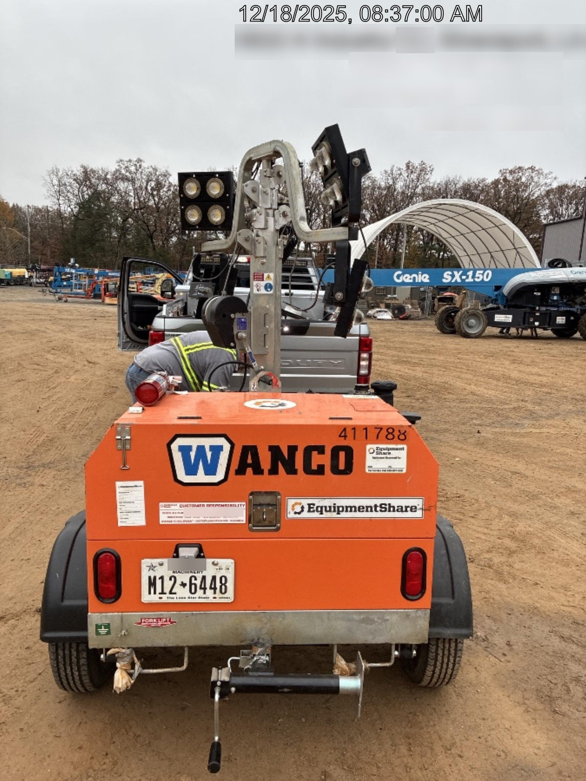 2024 Wanco WLTT-4MM4K Diesel, Deep Sea Controller, Shore Power Plug, Auto Start, (4) 350W LED Floodlights, 4kW Generator, 60 Gal Fuel Tank, 2" Ball, T3