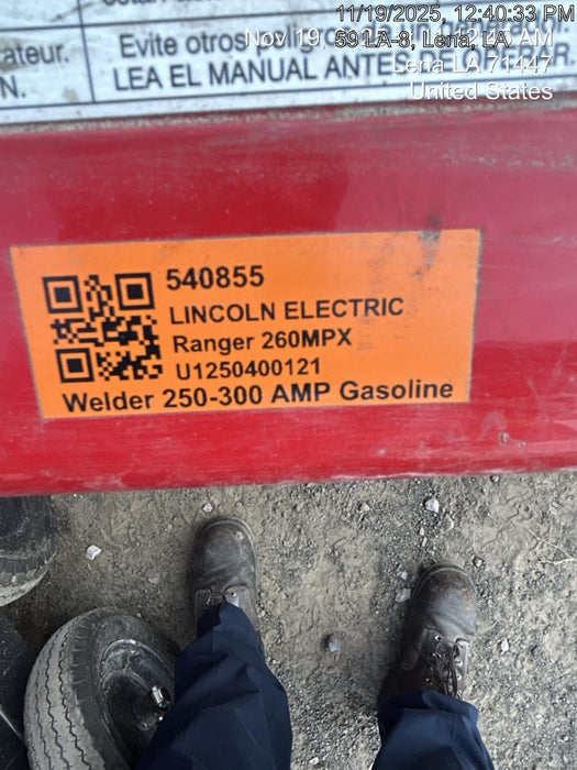 2025 LINCOLN ELECTRIC Ranger 260MPX