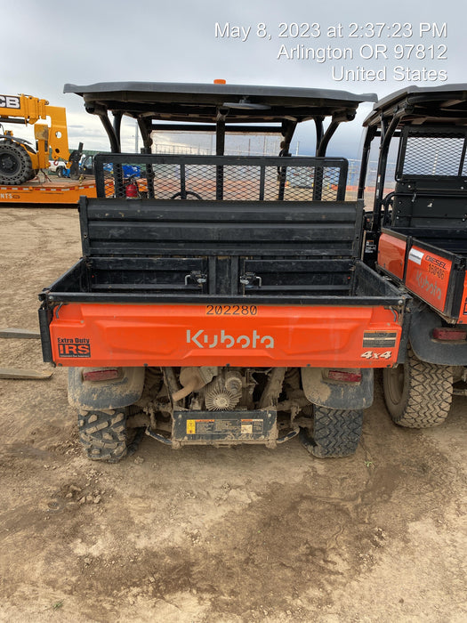 2022 Kubota RTV-X1140W-H Plastic Canopy, Windshield Acrylic Clear, LED Strobe Light, Wire Harness Kit, Back up Alarm