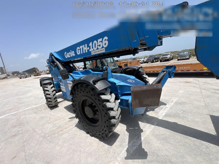 2018 Genie GTH-1056 Genie GTH-1056 w/CAB, Solid Tires, Work Lights, 60" carriage/forks, cab mesh, beacon