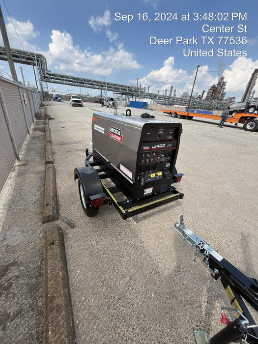 2024 Lincoln Electric LE400 Kubota V1505, Trlr, Cable Rack, Light Kit, ES Decals, T3