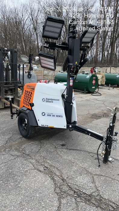 2024 Generac MLT2 Diesel, Flex Switch 120V Input, Powerzone Controller, 
(4) 320W LED Lights, 4kW Generator, 39.9 Gal Fuel Tank, 2" Ball, T3