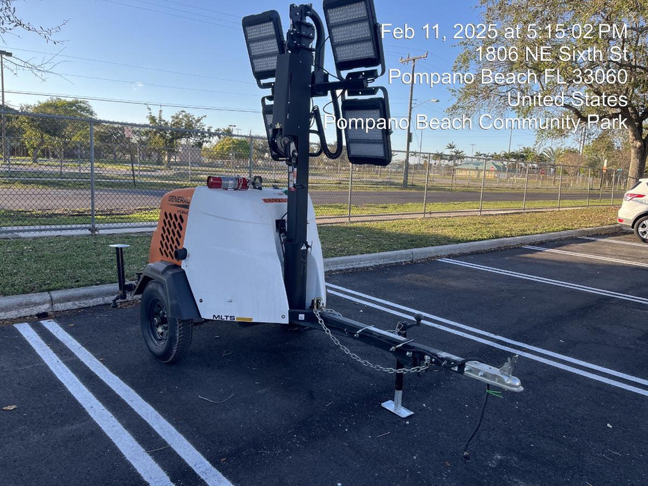 2025 Generac MLTS-4 Diesel, Mitsubishi L2E, 7.1 hp @1800 rpm, Flex Switch 120V Input, Powerzone Controller, (4) 320W LED Lights, 4kW Generator, 39.9 Gal Fuel Tank, 2" Ball, T3, ES Decals